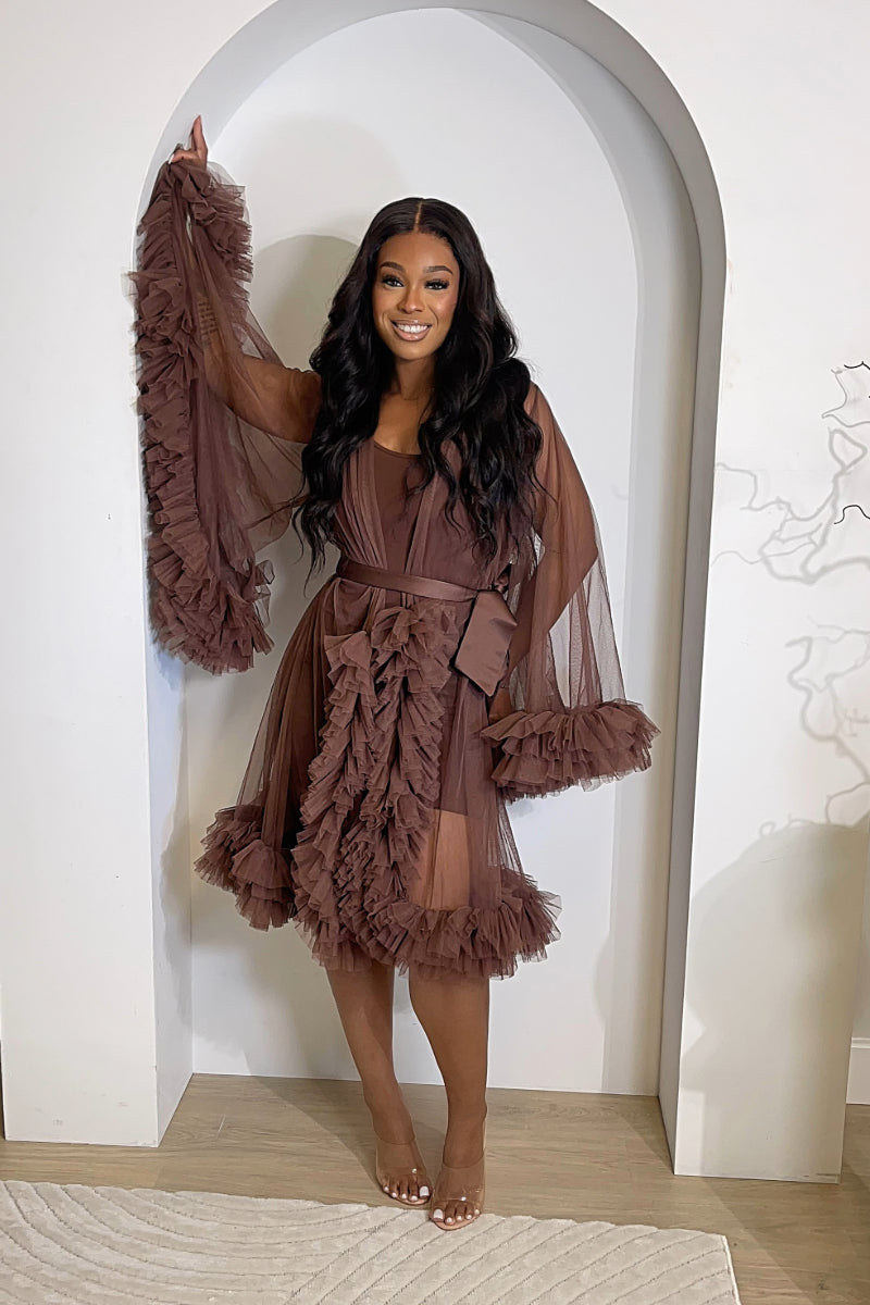 LOLA BROWN ROBE