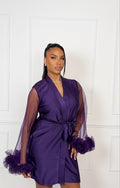 NOVA PURPLE BRIDESMAID ROBE