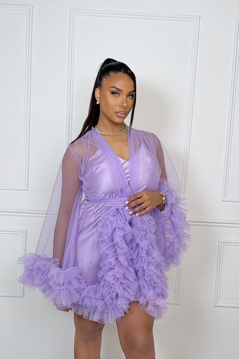 LOLA LILAC BRIDESMAID ROBE