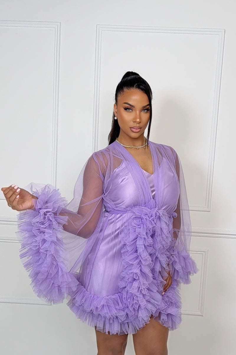 LOLA LILAC BRIDESMAID ROBE
